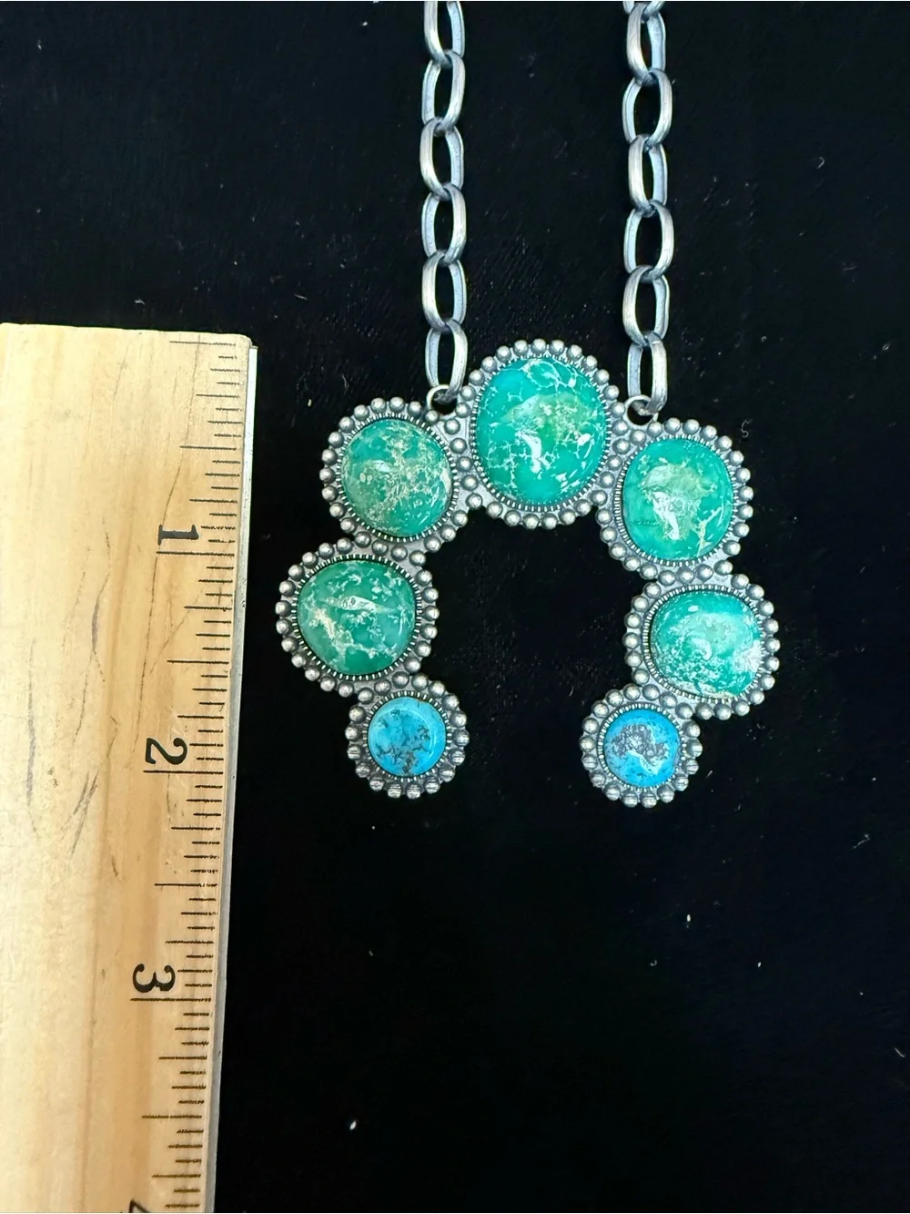 Green and Blue Turquoise Statement Necklace